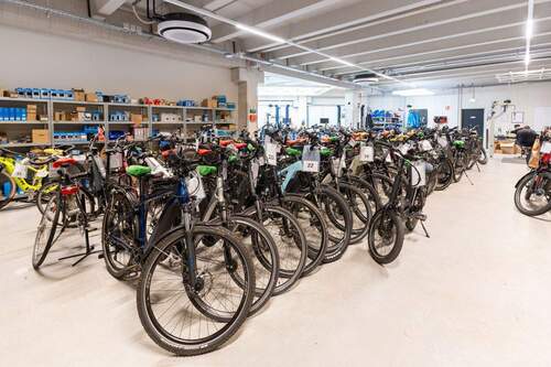 sauber strukturierte Werkstatt - 