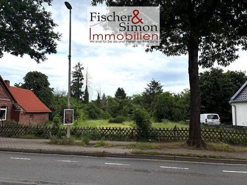 K-8 - Stolzenau-sichtbar, großzügig, vielseitig-1288 m² Baugrundstück an der Landstraße