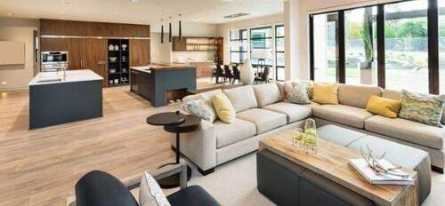  Wohn-Essbereich mit offener Küche (Stimmungsbild) - 4 Zimmer Mehrfamilienhaus, Wohnhaus zum Kaufen in Sankt Ingbert