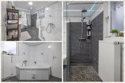 mit Dusche und Wanne - 