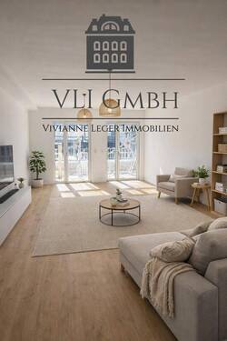 Wohnzimmer - Etagenwohnung mit 121,70 m&sup2; in Sankt Ingbert zur Miete