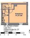 Grundriss - 1 Zimmer Etagenwohnung zur Miete in Lauta