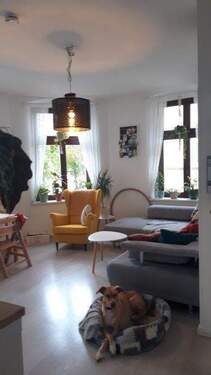 Wohnzimmer - Wohnen mit Blick über den Cottbuser Altmarkt