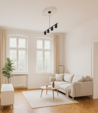 Einrichtungsbeispiel - Halensee Ku’dammnähe: Stilvoller 2-Zimmer-Altbau mit Balkon & 3,80 m Decken – ruhig, hell & bezugsfrei