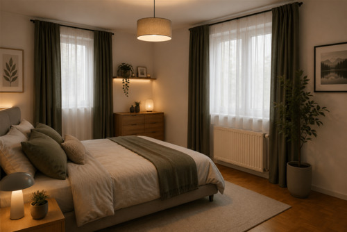 Schlafzimmer 1.OG - virtually staged - 