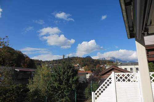 Blick von der Terrasse nach Berchtesgaden - 2 Zimmer Etagenwohnung zum Kaufen in Berchtesgaden
