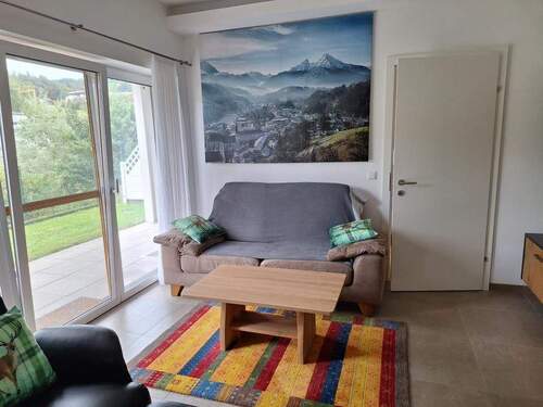 Wohnzimmer - Etagenwohnung mit 51,80 m² in Berchtesgaden zum Kaufen