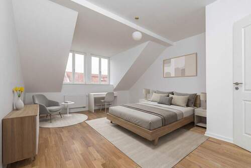 Unverbindliche Visualisierung - Sanierte 2-Zimmer-Dachgeschosswohnung mit ausgebautem Dachboden