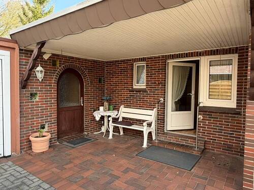 überdachter Nebeneingang (6) - Doppelhaushälfte mit 78,00 m&sup2; in Varel zum Kaufen