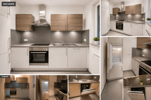 Moderne Küche - 2 Zimmer Etagenwohnung in Schweich