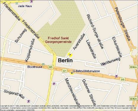 Kartenausschnitt - 4 Zimmer Etagenwohnung zur Miete in Berlin