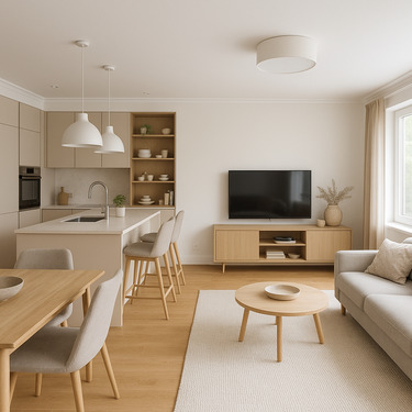 Eine stilvolle Wohnküche - herrlich! - Stadtnahe Neubau-Eigentumswohnung mit Terrasse und Stellplatz