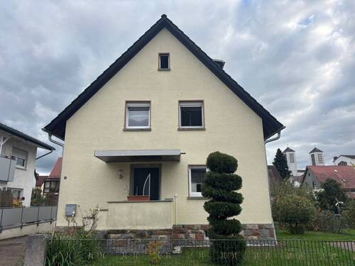 H 551 Straßenansicht 3.jpg - 7 Zimmer Mehrfamilienhaus, Wohnhaus in Heppenheim