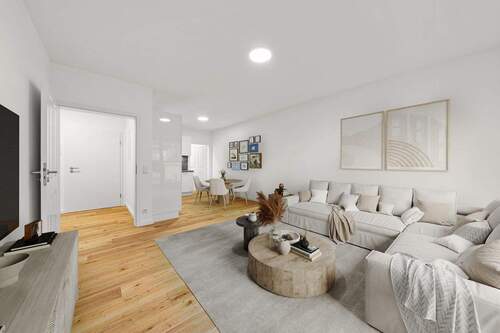 Wohn-/ Esszimmer mit Küche - 