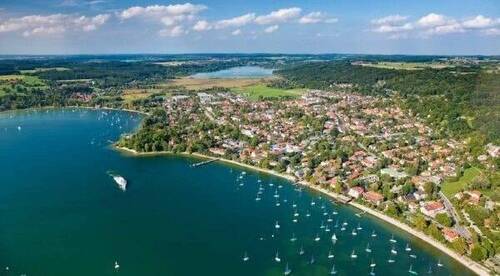 Blick vom See - Doppelhaushälfte mit 182,00 m&sup2; in Herrsching zum Kaufen