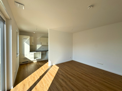 Wohnzimmer - Exklusive Neubau-Dachgeschosswohnung mit großzügiger Dachterrasse und stilvollem Wohnambiente.