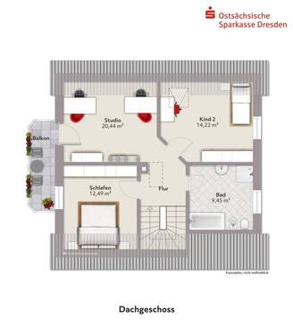 Dachgeschoss - 
