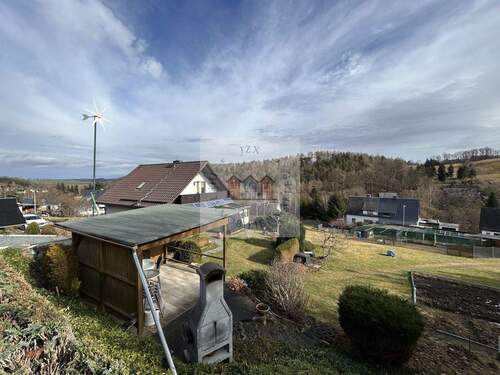 Blick vom Grundstück Lagerhalle - 