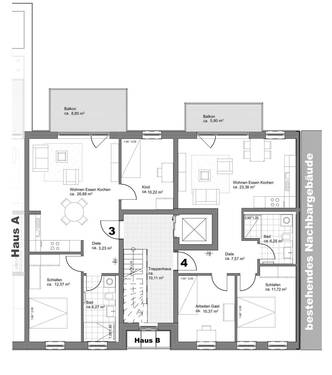 1.OG Haus B - 