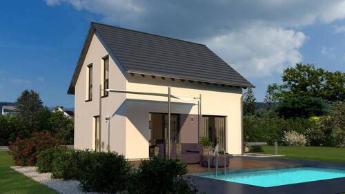 Ansicht Garten - 4 Zimmer Einfamilienhaus zum Kaufen in Salmtal
