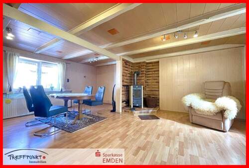 Wohnzimmer - Einfamilienhaus mit 75,00 m² in Hinte zum Kaufen