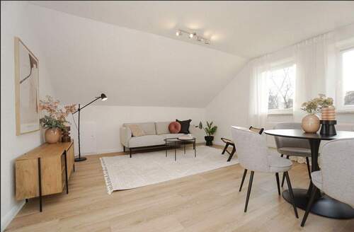 Wohnzimmer - Etagenwohnung mit 69,90 m&sup2; in Häfen - Bremerhaven zum Kaufen