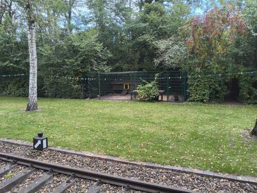 Wiese mizt Blick auf den Hundezwinger - 