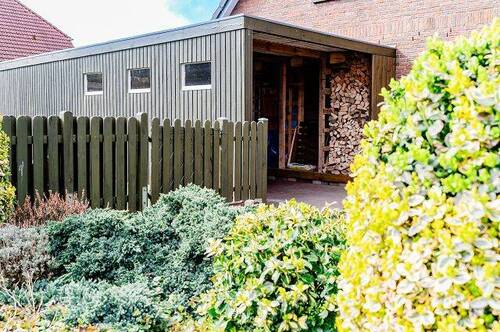 Carport - Doppelhaushälfte mit 131,30 m&sup2; in Satrup zum Kaufen