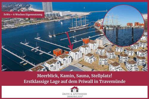 Ärzte & Apotheker Immobilien - Meerblick, Kamin, Sauna, Stellplatz! Erstklassige Lage auf dem Priwall in Travemünde