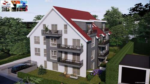 Ansicht Süd-Ost - 3 Zimmer Etagenwohnung in Karben