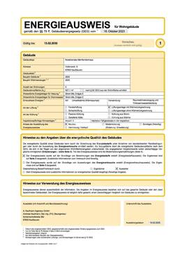 Energieausweis Vorschau MFH Volkarstr. - 