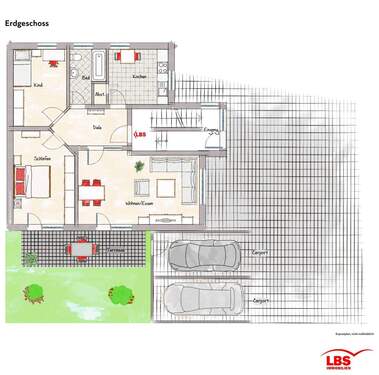Erdgeschoss - 3 Zimmer Etagenwohnung zum Kaufen in Leopoldshöhe