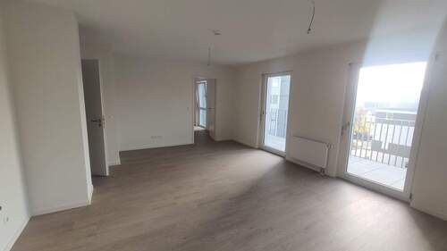 Wohnzimmer m. off.Küche (Musterwhg).jpg - 3 Zimmer Etagenwohnung in Heilbronn