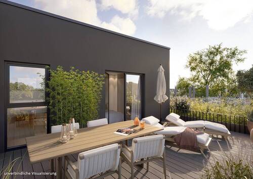 BUWOG SET 44 Außenvisualisierung (3) - Barrierefreie 2-Zimmer-Wohnung mit ca. 65 m² samt Badewanne, Dusche und Balkon