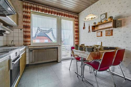 Küche mit Zugang zur überdachten Terrasse - 