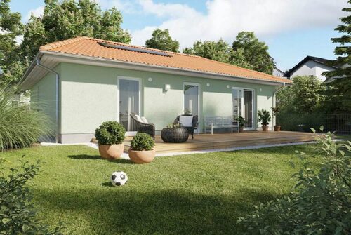 Bild1 - Könnern OT Kirchedlau: Bungalow-Neubau auf 517 qm Baugrundstück