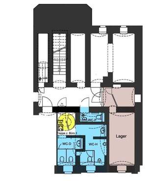 UG-Ebene - Büro mit 127,80 m&sup2; in Dresden zur Miete