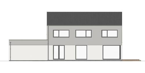 Hausansicht Südwest - Einfamilienhaus mit 160,00 m² in Waldkraiburg zum Kaufen