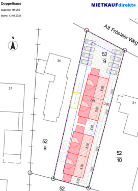 Lageplan - 5 Zimmer Doppelhaushälfte zum Kaufen in Harrislee
