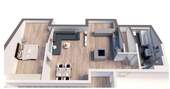 Grundriss der Wohnung - 