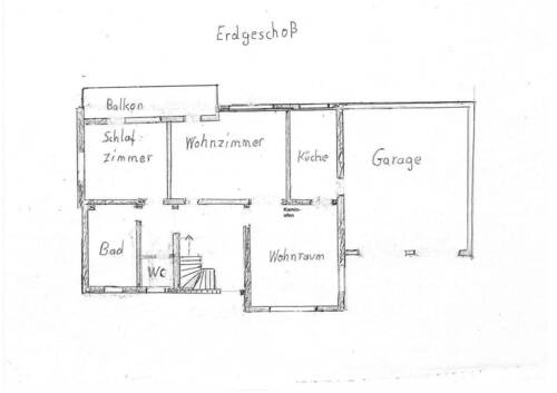 Skizze Erdgeschoss - 