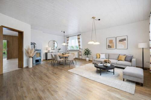 Ansicht Wohnzimmer - Einfamilienhaus mit 186,60 m&sup2; in Buchholz in der Nordheide / Dibbersen zum Kaufen