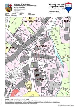 Flurkarte - 7 Zimmer Reihenmittelhaus zum Kaufen in Merzig / Merchingen