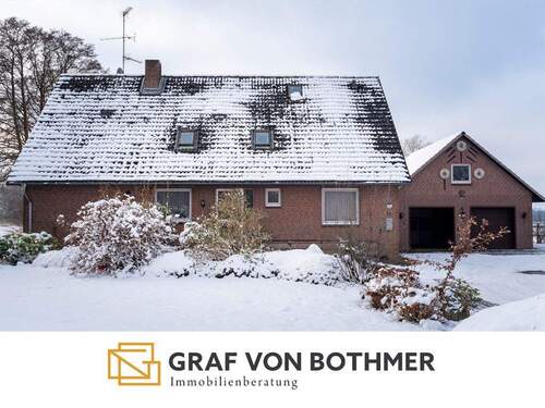 Frontansicht - 9 Zimmer Einfamilienhaus zum Kaufen in Fintel