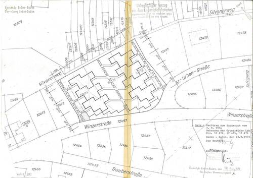Flurkarte - 4 Zimmer Einfamilienhaus zum Kaufen in Baden-Baden