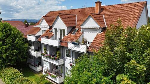 Ansicht Balkonseite - 2 Zimmer Etagenwohnung in Kaufungen