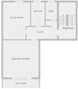 Grundriss ETW 1. OG - 