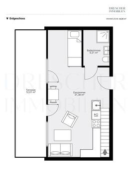 Wohnung Erdgeschoss - 2 Zimmer Etagenwohnung zum Kaufen in München