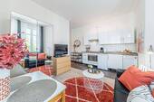 Wohnzimmer - 2 Zimmer Etagenwohnung zur Miete in Frankfurt am Main