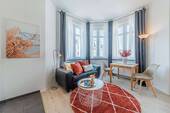 Wohnzimmer - Etagenwohnung mit 30,00 m&sup2; in Frankfurt am Main zur Miete